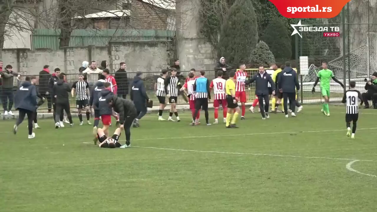 Bătaie între echipele de tineret ale celor de la Steaua Roșie și Partizan