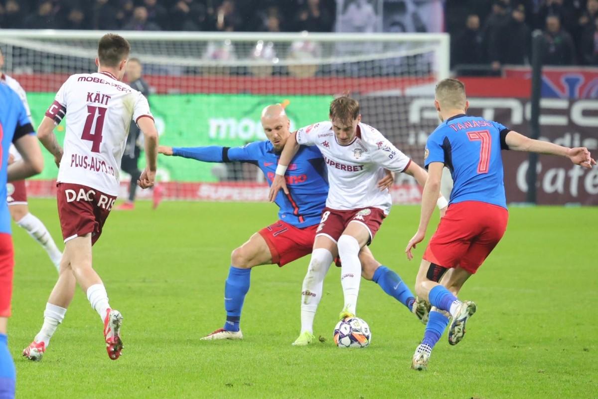 Rapid - FCSB 0-0 » Mult zgomot pentru nimic! Giuleștenii au avut 60 de minute om în plus, dar au ratat victoria