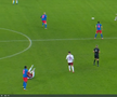 Primul „galben” încasat de Dawa în Rapid - FCSB, foto: captură Prima Sport