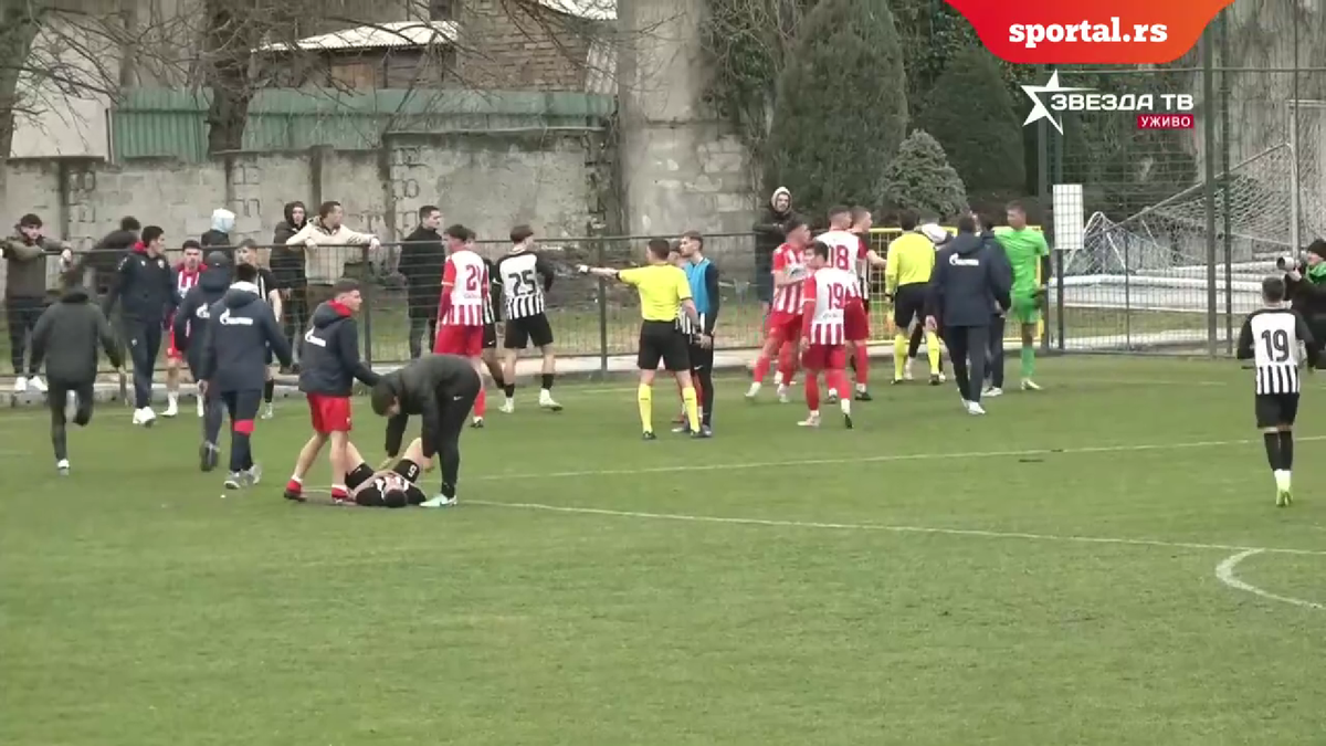 Bătaie între echipele de tineret ale celor de la Steaua Roșie și Partizan