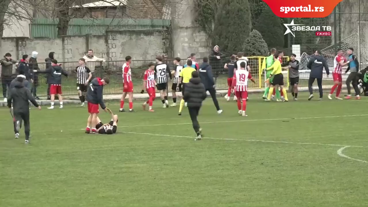 Bătaie între echipele de tineret ale celor de la Steaua Roșie și Partizan