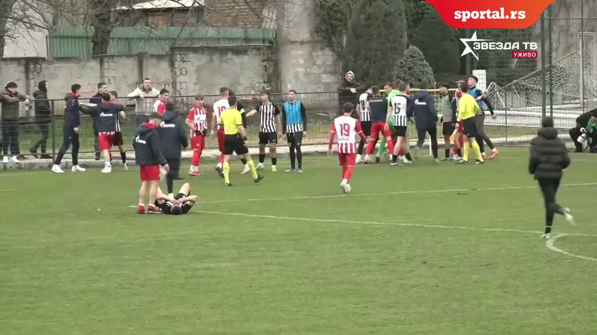 Bătaie între echipele de tineret ale celor de la Steaua Roșie și Partizan