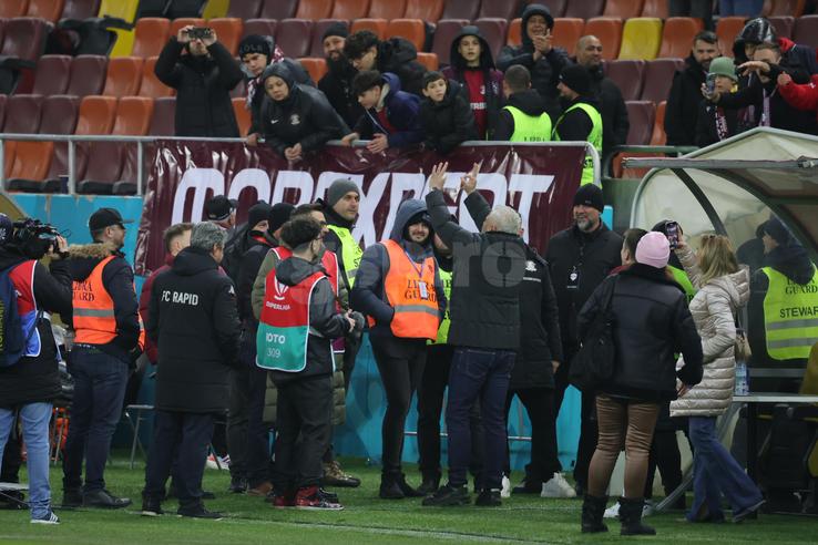 Șumudică, „protagonist” după Rapid - FCSB / Foto: Ionuț Iordache GSP