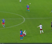 Primul „galben” încasat de Dawa în Rapid - FCSB, foto: captură Prima Sport