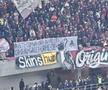 Rapid - FCSB, toate mesajele afișate » Ironii și jigniri pe Arena Națională, banner cu greșeală gramaticală în peluză