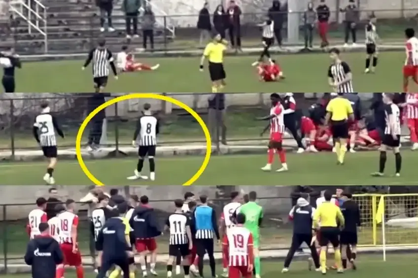 Bătaie generală la Steaua Roșie - Partizan! // foto: sportal.rs