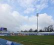 Gazonul din Superliga era acoperit de zăpadă cu 6 ore înainte de meci: cum arată acum