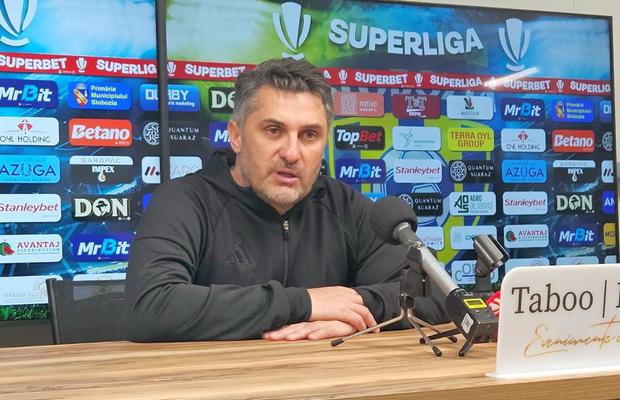 Claudiu Niculescu, după egalul dramatic cu Hermannstadt: „Noi jucăm cu FCSB, ei cu Metaloglobus”