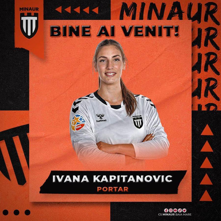 Ivana Kapitanovic a semnat cu Minaur Baia Mare // foto: Facebook Transferul anunțat de GSP s-a făcut: Ivana Kapitanovic s-a întors în Liga Florilor