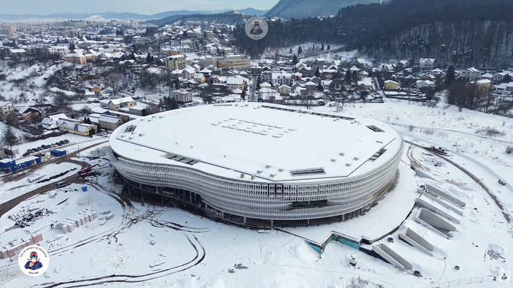 Sala polivalentă din Brașov / FOTO: Captură Youtube @Tot Ce Zboară Se Mănâncă