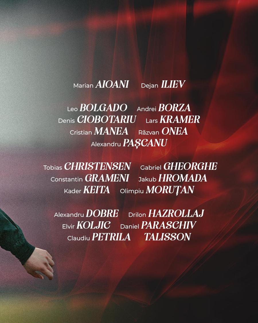 Lotul lui Rapid pentru meciul cu Unirea Slobozia Rapid, victorie cu emoții în ultimul meci al etapei! Și-a asigurat locul 2: urmează derby-ul cu Craiova » Clasamentul