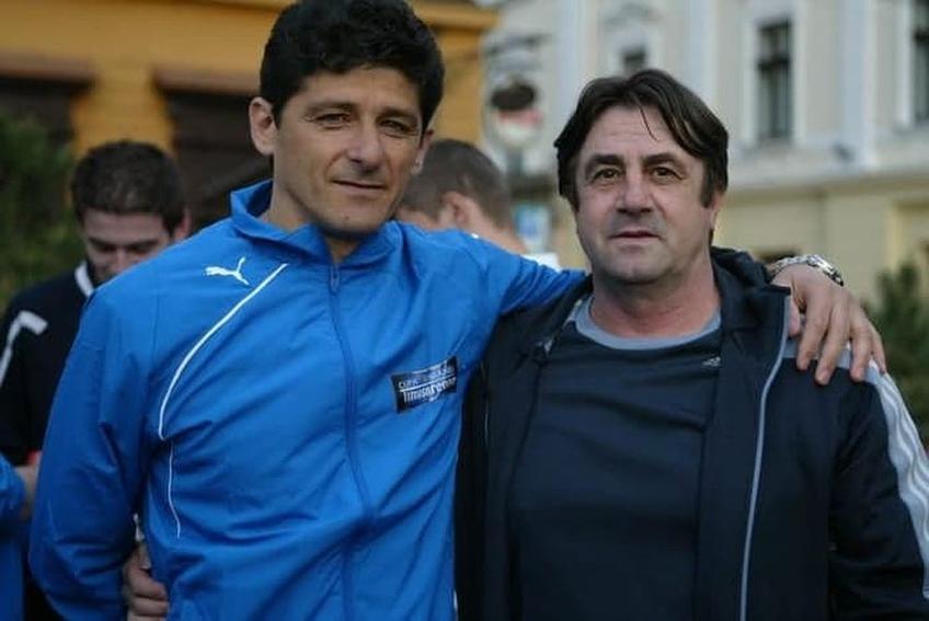 Miroslav Giuchici împreună cu conaționalul său sârb Miodrag Belodedici