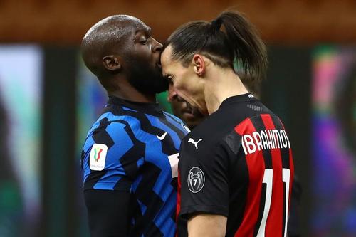 Zlatan Ibrahimovic (39 de ani) și Romelu Lukaku (27 de ani) FOTO Guliver/Gettyimages