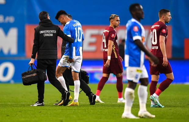 Ghinion teribil pentru Neagoe » Doi accidentați în prima repriză a derby-ului cu CFR Cluj