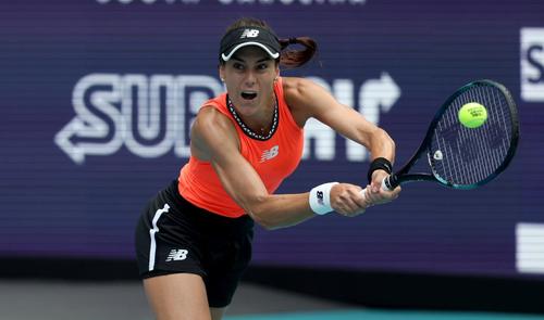 Sorana Cîrstea în acțiune la Miami Foto Imago