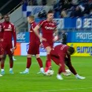 Deac, sperietură înainte de CS Universitatea Craiova - CFR Cluj / FOTO: Capturi TV @Digi Sport 1
