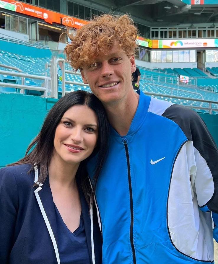 Laura Pausini și Jannik Sinner (foto: instagram)