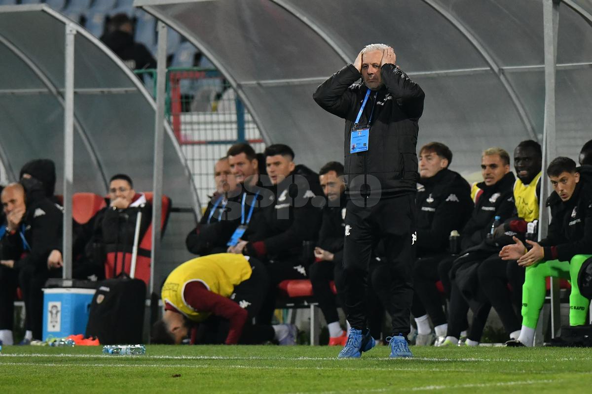 Metalul Buzău - Rapid 0-3, în „sferturile” Cupei României Betano » Două goluri în două minute, 3-0 la final, ura și la gară!