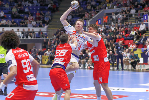 Magdeburg - Dinamo, returul din play off-ul Ligii Campionilor. Foto: Imago