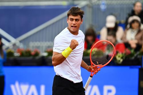 Flavio Cobolli după un punct reușit FOTO Raed krishan/Țiriac Open