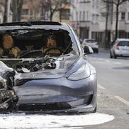 Tesla incendiate în Berlin / foto: Guliver/gettyimages