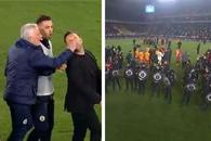 Teroare la Fenerbahce - Galatasaray » 3 „roșii” în prelungiri, Mourinho l-a lovit pe Buruk, mii de jandarmi au intervenit în forță! Scene de război