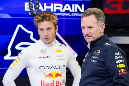 Christian Horner și Liam Lawson/Foto: Getty Images