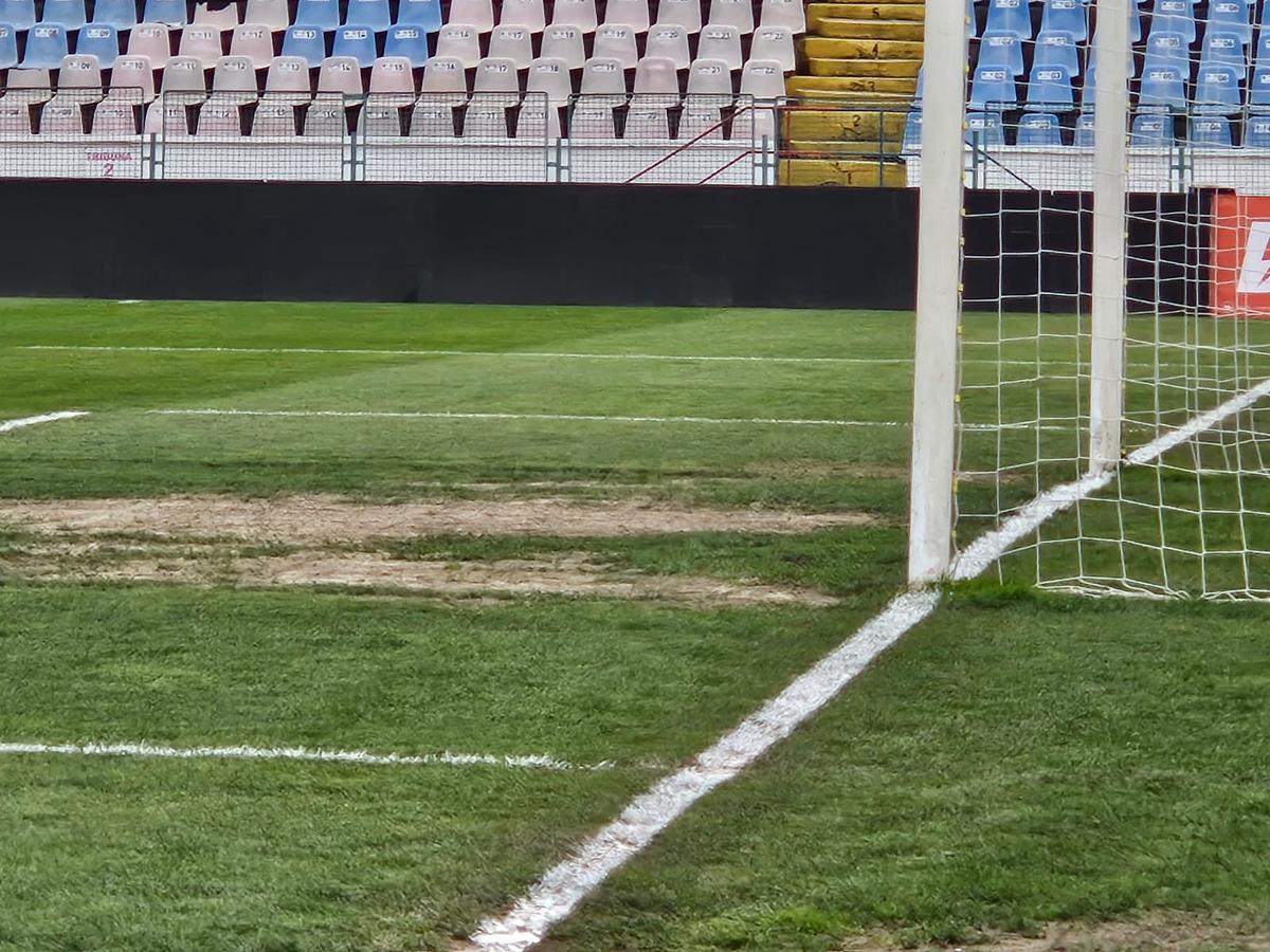 Șumudică n-a scăpat de marea temere! Cum arată gazonul de la Buzău, cu o oră înainte de Metalul - Rapid