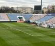 Așa se prezintă starea gazonului, cu 2 ore și jumătate înainte de Metalul Buzau - Rapid. Foto: GSP