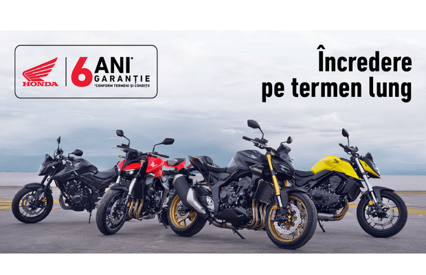 Honda Trading România lansează programul de Garanție de până la 6 ani pentru motocicletele și scuterele Honda