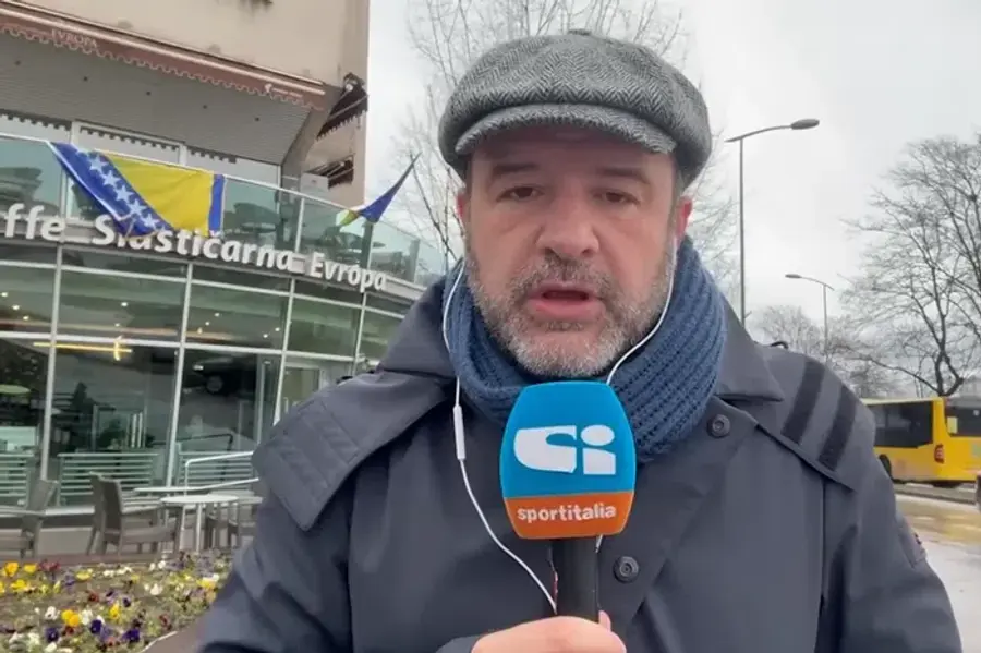 Jurnalistul Tankredi Palmeri (Foto: Youtube/Tancredi Palmeri) Jurnalistul italian a trăit o experiență neobișnuită la Zenica: „Trebuie să vă povestesc ce mi s-a întâmplat”