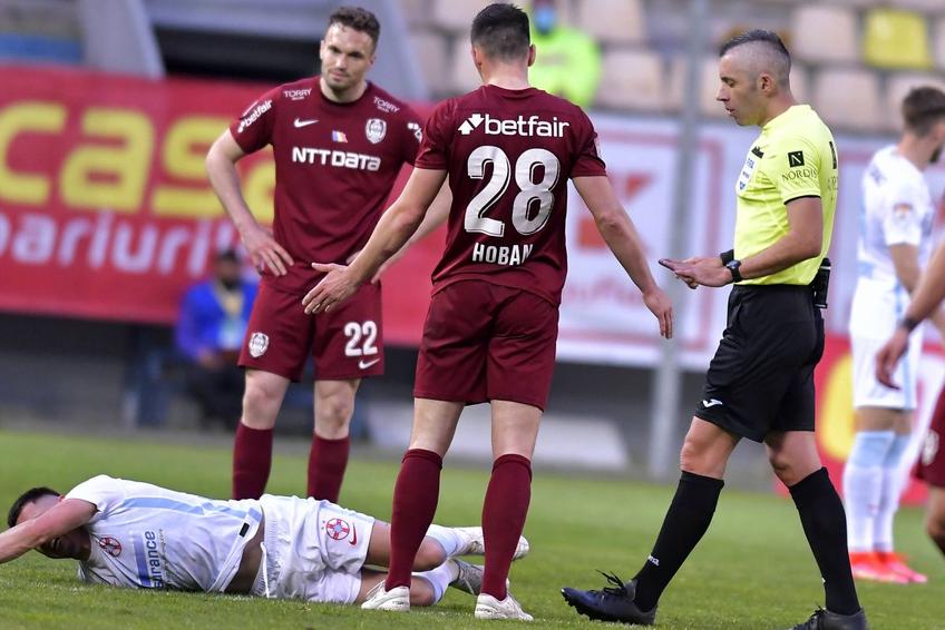 Radu Petrescu a condus și ultimul meci dintre CFR Cluj și FCSB, din Supercupa României // foto: Imago