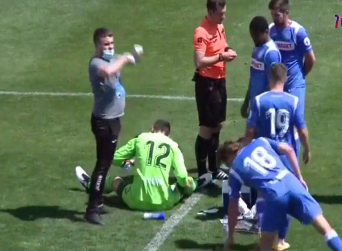 Laurențiu Brănescu accidentare Astra - Poli Iași