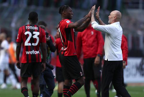 Rafael Leao și Stefano Pioli, Milan// Foto: IMAGO
