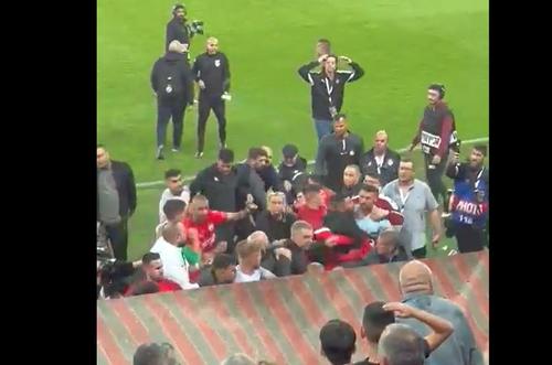 Meciul Hapoel Be'er Sheva - Maccabi Haifa va continua la comisii, după gravele incidente de la final.