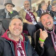 Andi Moisescu alături de Horia Brenciu și Clubul Aristocratic Rapid (foto: Instagram/Andi Moisescu)