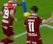 Burmaz și Ciobotariu s-au certat în Craiova - Rapid, foto: captură Orange Sport