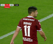 Burmaz și Ciobotariu s-au certat în Craiova - Rapid, foto: captură Orange Sport