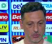 Mirel Rădoi, în lacrimi după Universitatea Craiova - Rapid 1-2, etapa 7 Superliga. Foto: captură TV