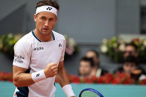 Casper Ruud sărbătorește calificarea în finala de la Madrid Foto: Imago Images
