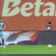 Laurențiu Popescu, gafă incredibilă în Universitatea Craiova - Rapid, foto: captură Prima Sport