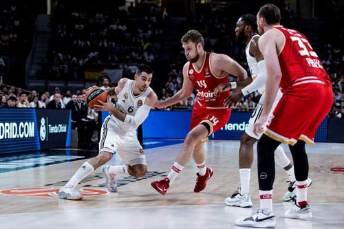 Olympiacos, victorie cu 3-1 în fața lui Real Madrid/Foto: euroleaguebasketball.net