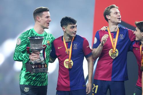 Marc-Andre ter Stegen, primul din stânga // foto: Guliver/gettyimages