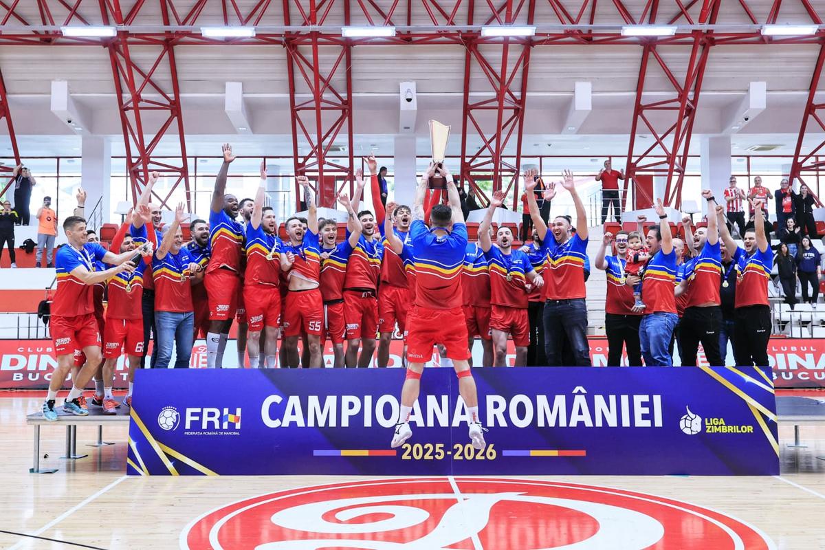 Dinamo, din nou campioană la handbal
