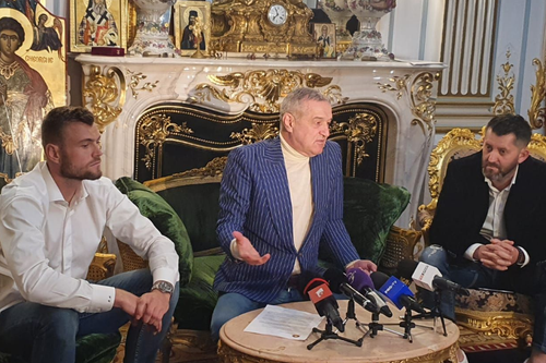 Crețu, alături de Becali și Vulturar / foto: GSP