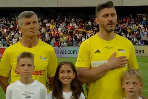 Prezent la meciul legendelor, România - Galatasaray, Ciprian Marica, 37 de ani, a ieșit în evidență cu un detaliu de pe echipament.
