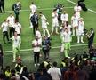 Fotbaliștii de la Real Madrid s-au bucurat pe teren alături de familie și suporteri. Foto: GSP.ro