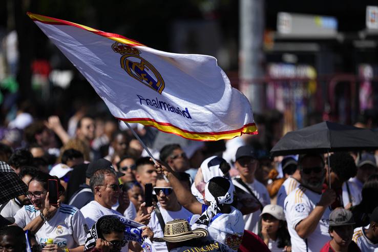 Sărbătoarea celor de la Real Madrid, după ce au câștigat a 15-a Ligă a Campionilor / foto: Marca