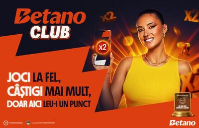 Betano Club - Joci la fel, câștigi mai mult: până la 4.000 Lei Cash săptămânal