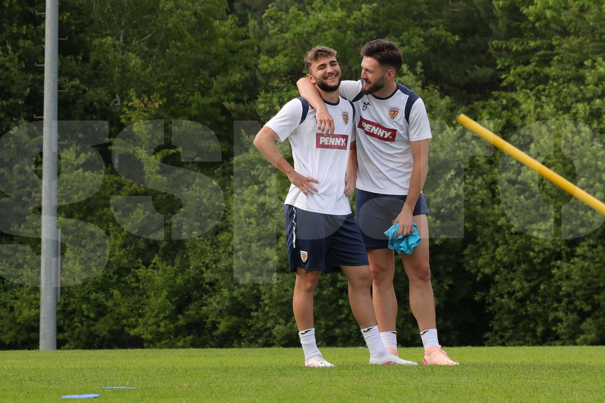 Mai întâi glume, apoi „Focu' la ei!” » 8 detalii de la antrenamentul de azi al naționalei U21. Pancu a „intrat” în jucători: „Vă uitați ca Ștefan cel Mare!”